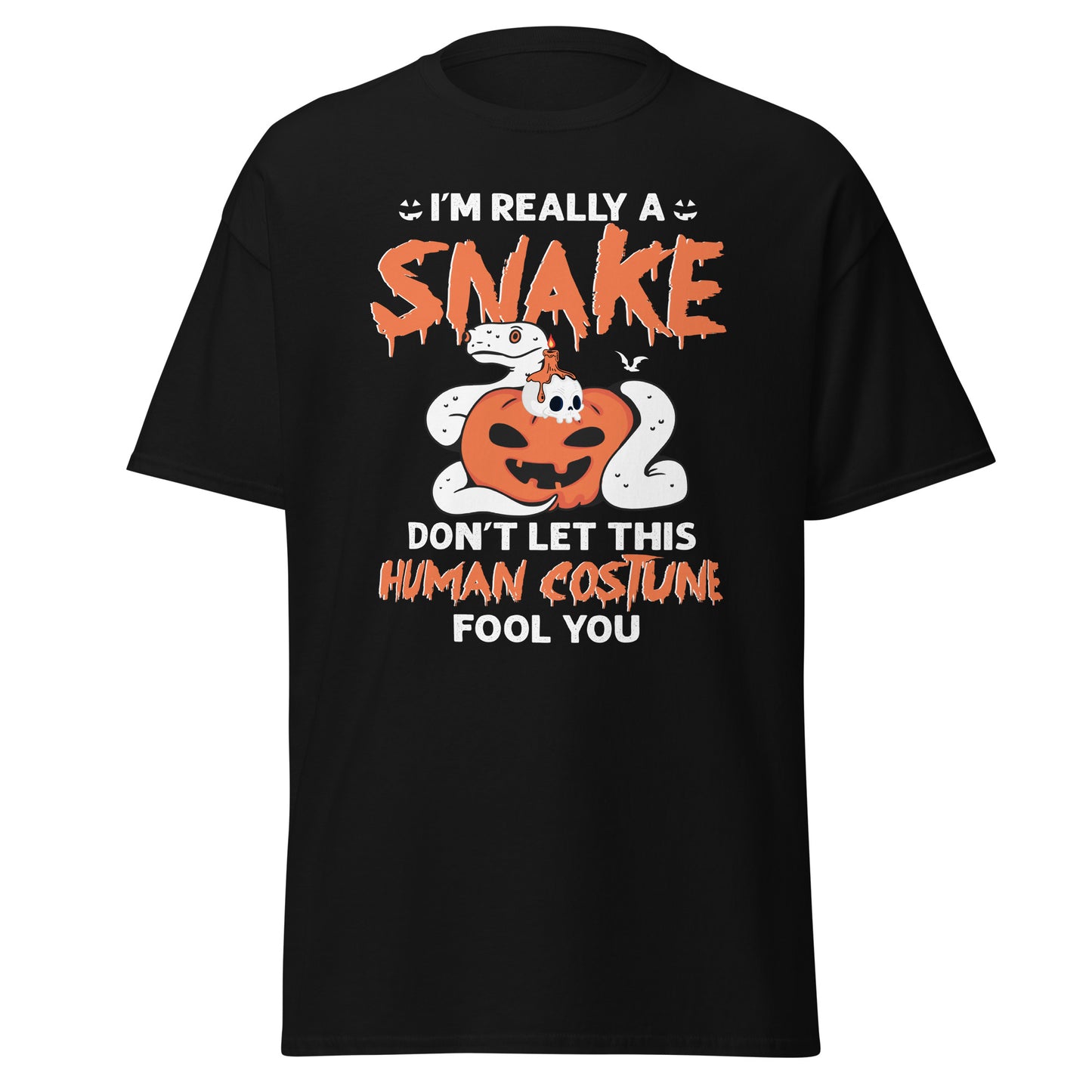 Ich bin wirklich eine Schlange, lass dich von diesem Kostüm nicht täuschen, weiches Halloween-T-Shirt