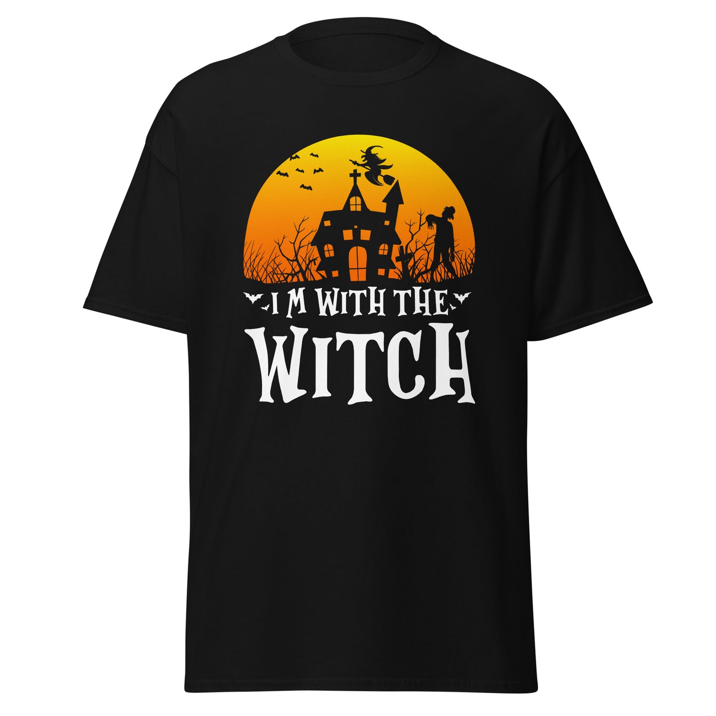 I'm With The Witch , Halloween Soft Style T-Shirt