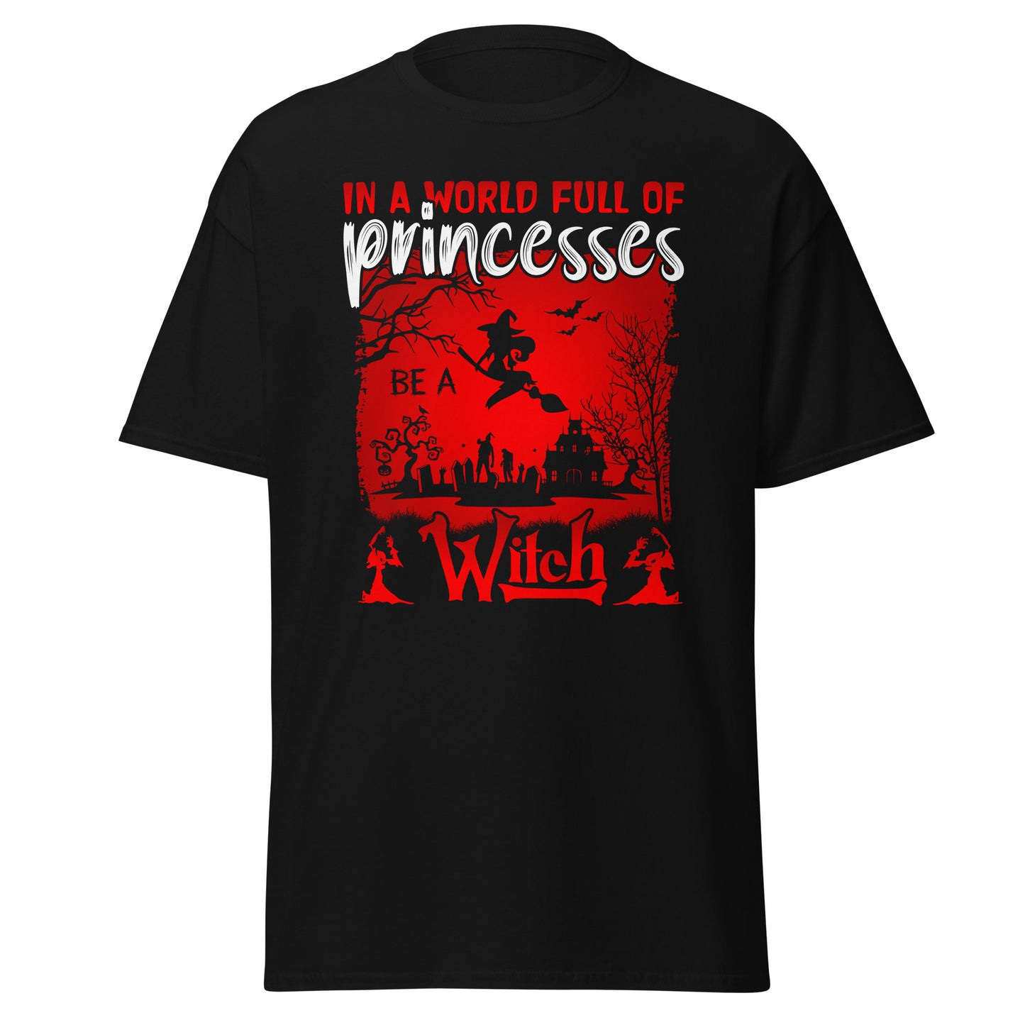 En un mundo lleno de princesas sé una bruja, camiseta de estilo suave de Halloween