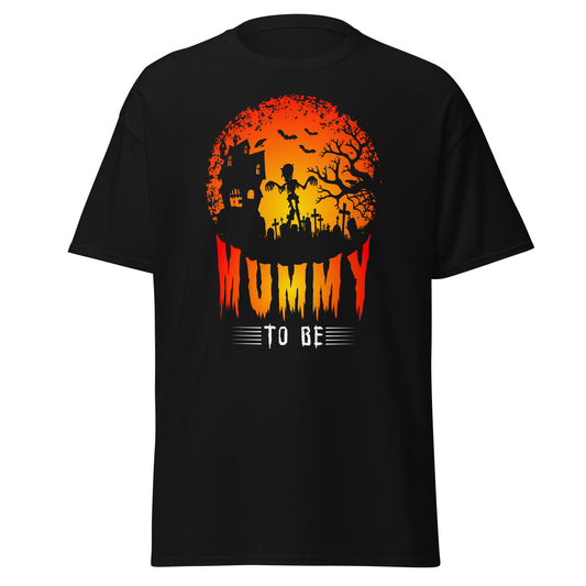 Mummy To Be, camiseta de algodón pesado de estilo suave con diseño de Halloween