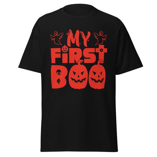 My First Boo , Halloween Design Soft Style Heavy Cotton T-Shirt