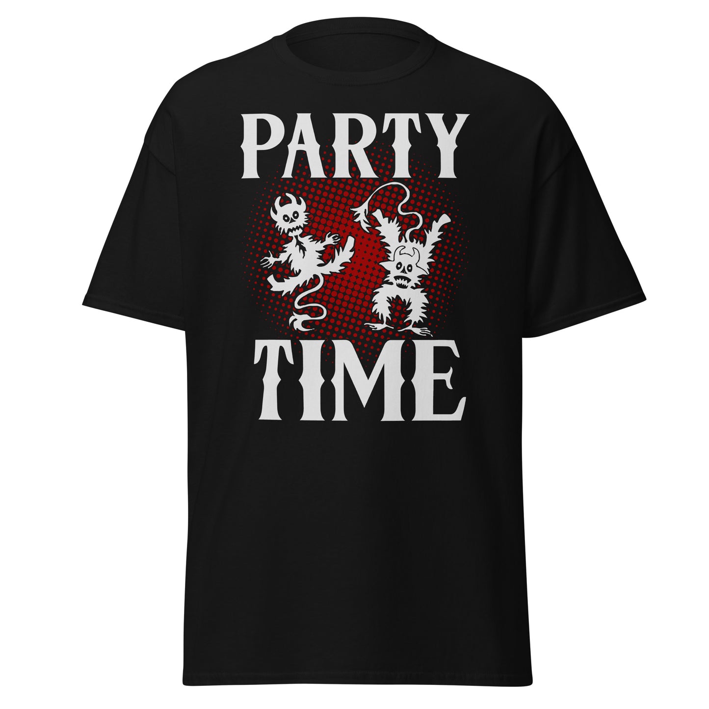 PARTY TIME, Halloween-Design, weiches T-Shirt aus schwerer Baumwolle