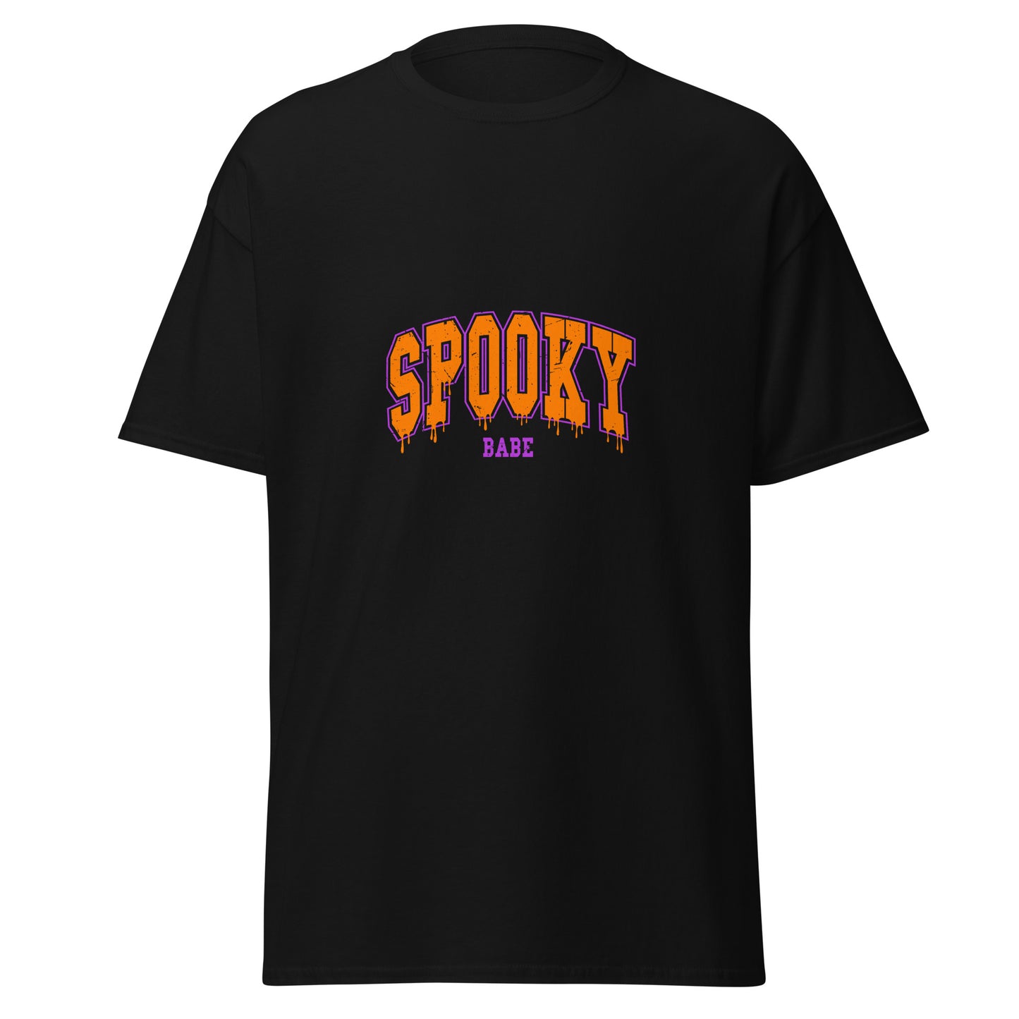 SPOOKY BABE, camiseta de algodón pesado de estilo suave con diseño de Halloween