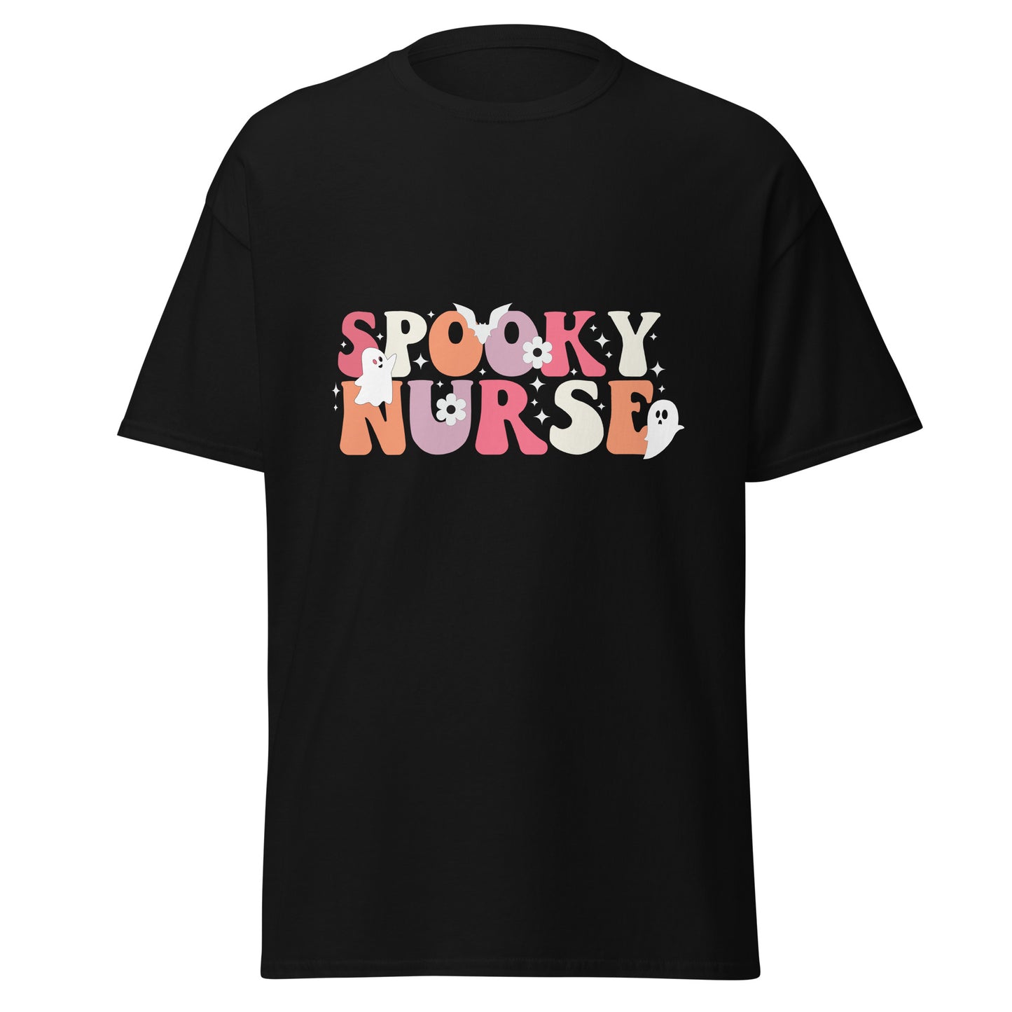 GRUSELIGE KRANKENSCHWESTER, Halloween-Design, weiches T-Shirt aus schwerer Baumwolle