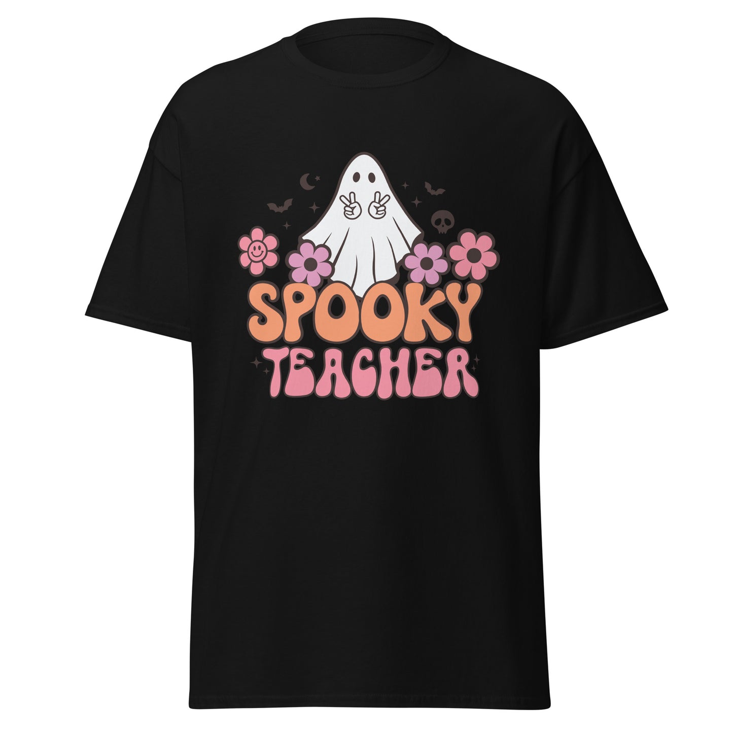 Spooky Teacher , Halloween Design Soft Style Heavy Cotton T-Shirt