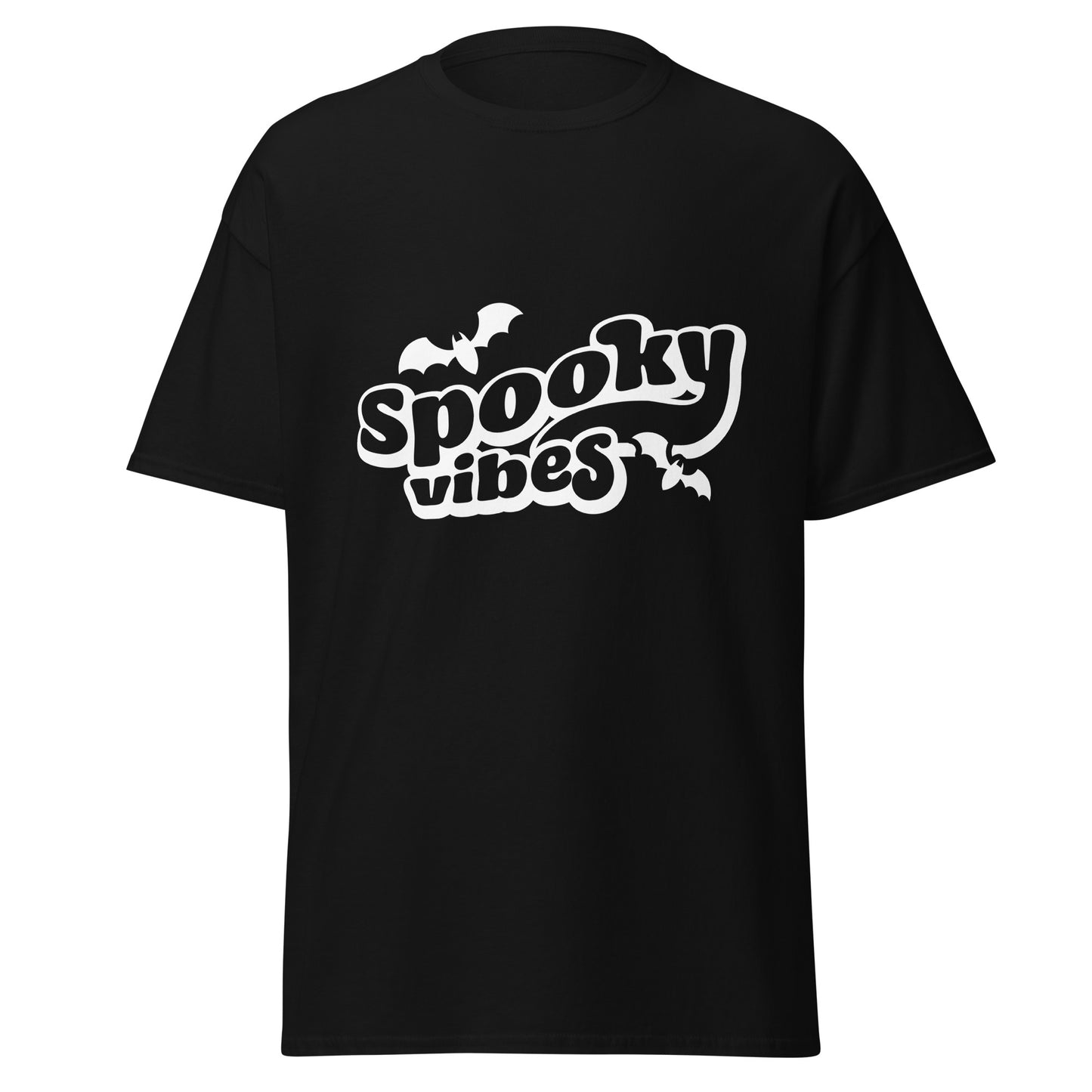 Spooky Vibes, Halloween-Design, weiches T-Shirt aus schwerer Baumwolle