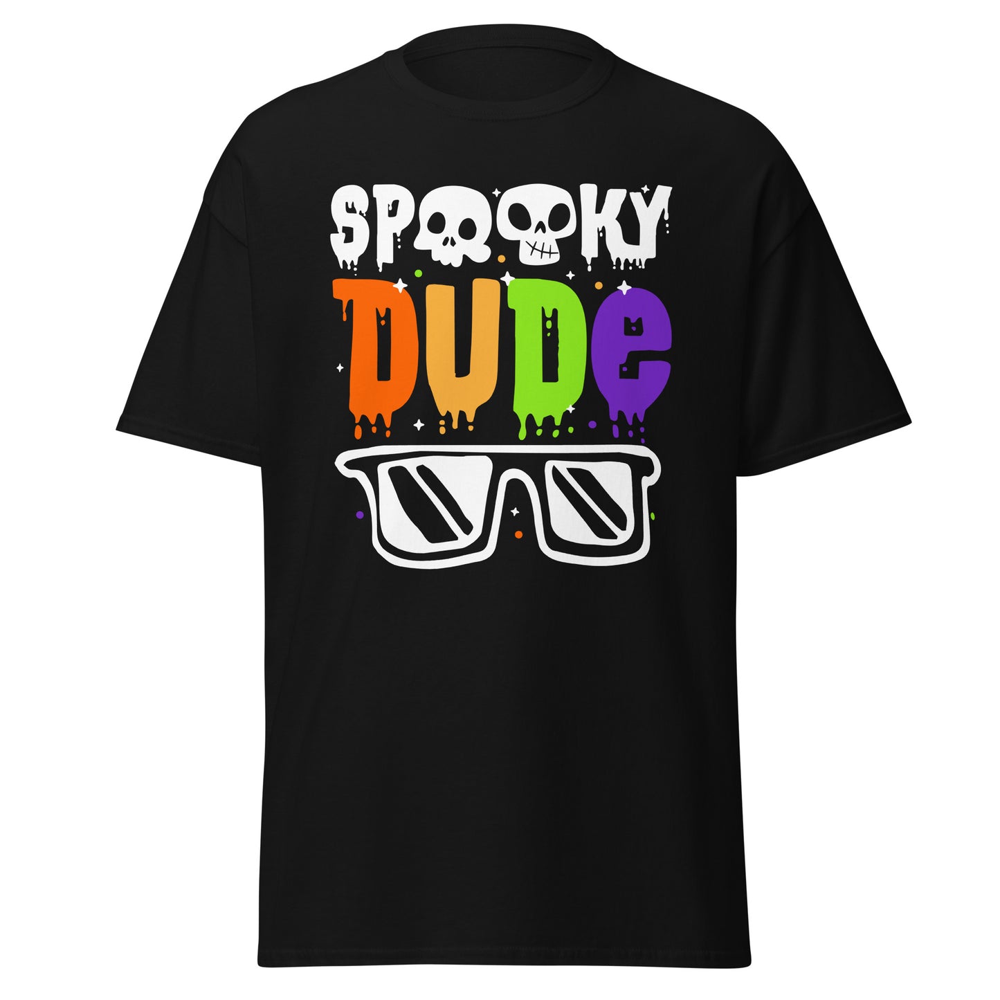 Spooky Dude, camiseta de algodón pesado de estilo suave con diseño de Halloween