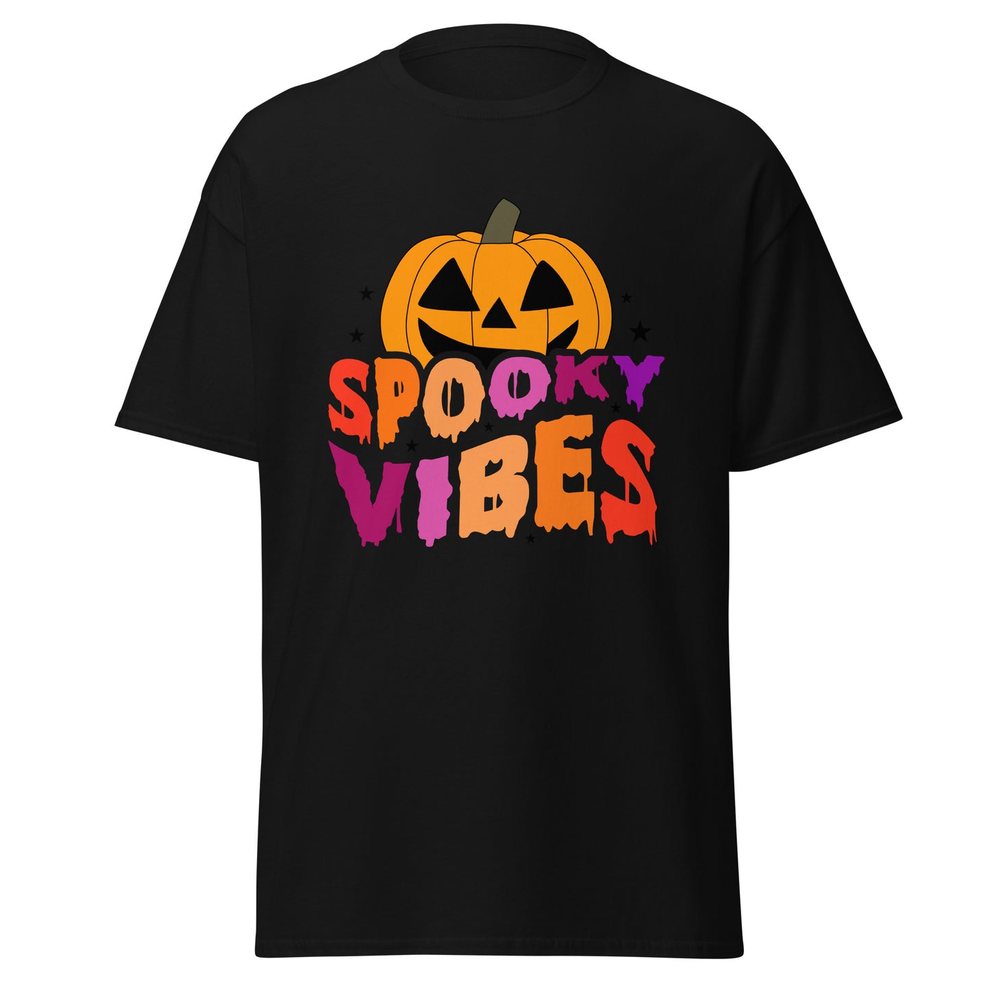 Spooky Vibes, camiseta de algodón pesado de estilo suave con diseño de Halloween