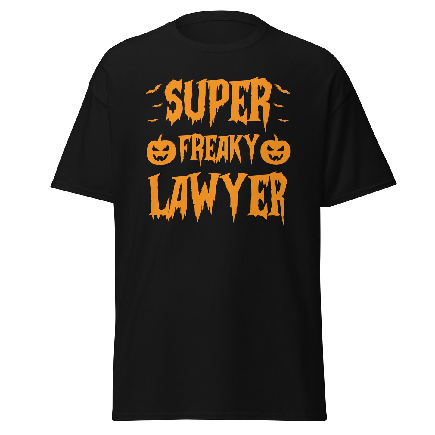 Super Freaky Lawyer, Halloween-Design, weiches T-Shirt aus schwerer Baumwolle