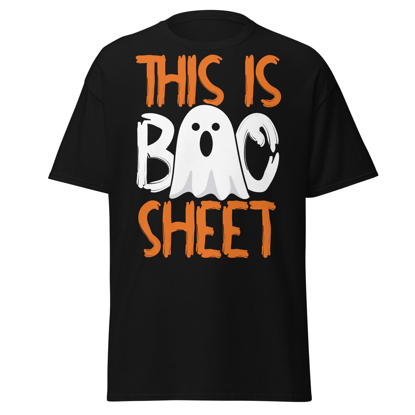 This Is Boo Sheet, Halloween-Design, weiches T-Shirt aus schwerer Baumwolle