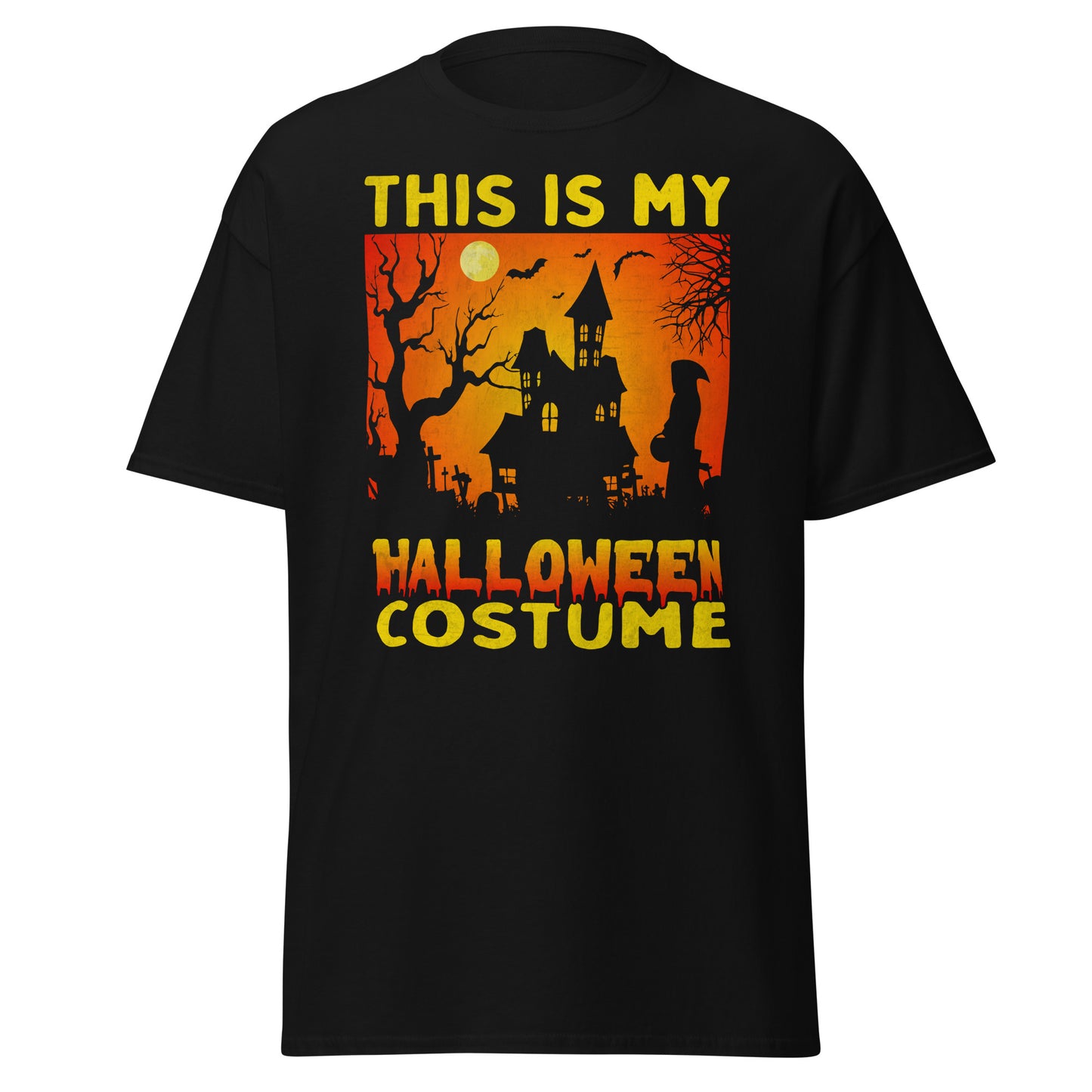 Este es mi disfraz de Halloween, camiseta de algodón pesado de estilo suave con diseño de Halloween