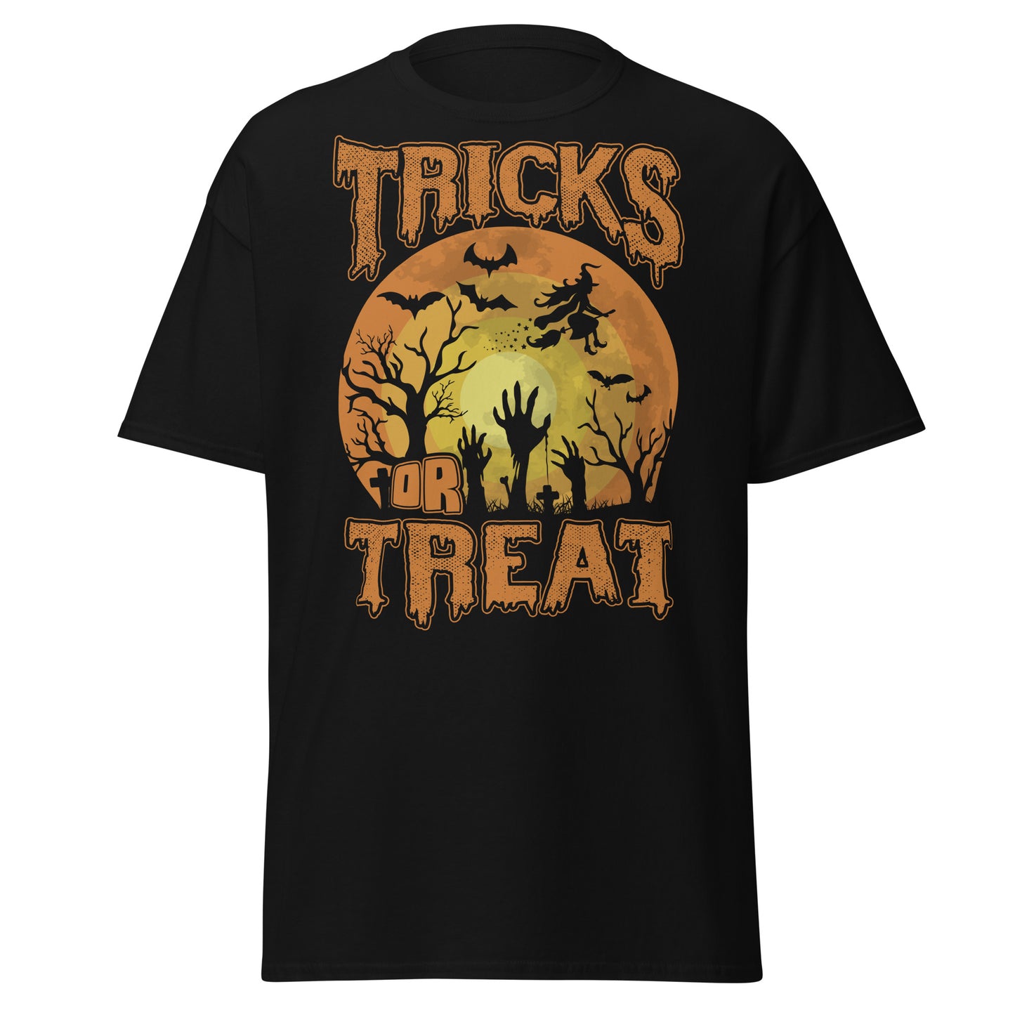 Süßes oder Saures, Halloween-Design, weiches T-Shirt aus schwerer Baumwolle