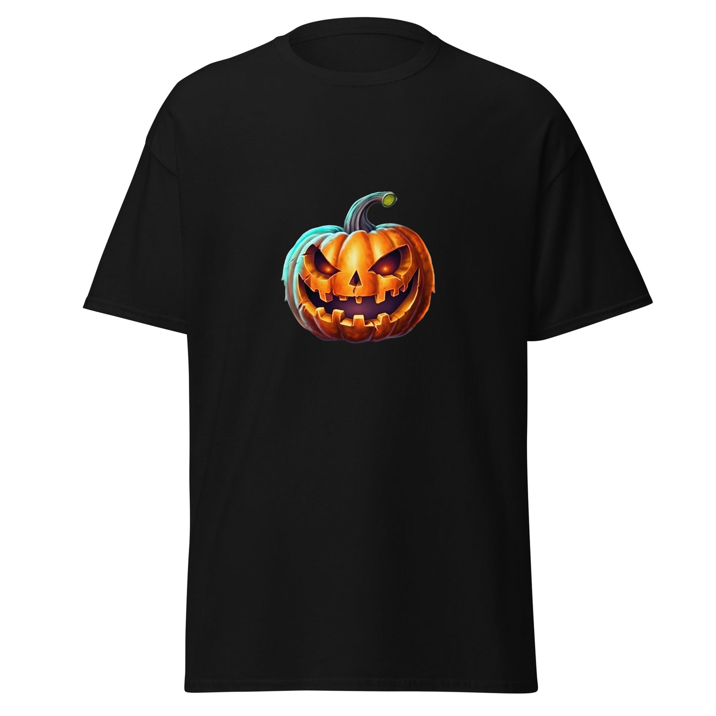 Calabaza de Halloween de acuarela, camiseta de algodón pesado de estilo suave con diseño de Halloween