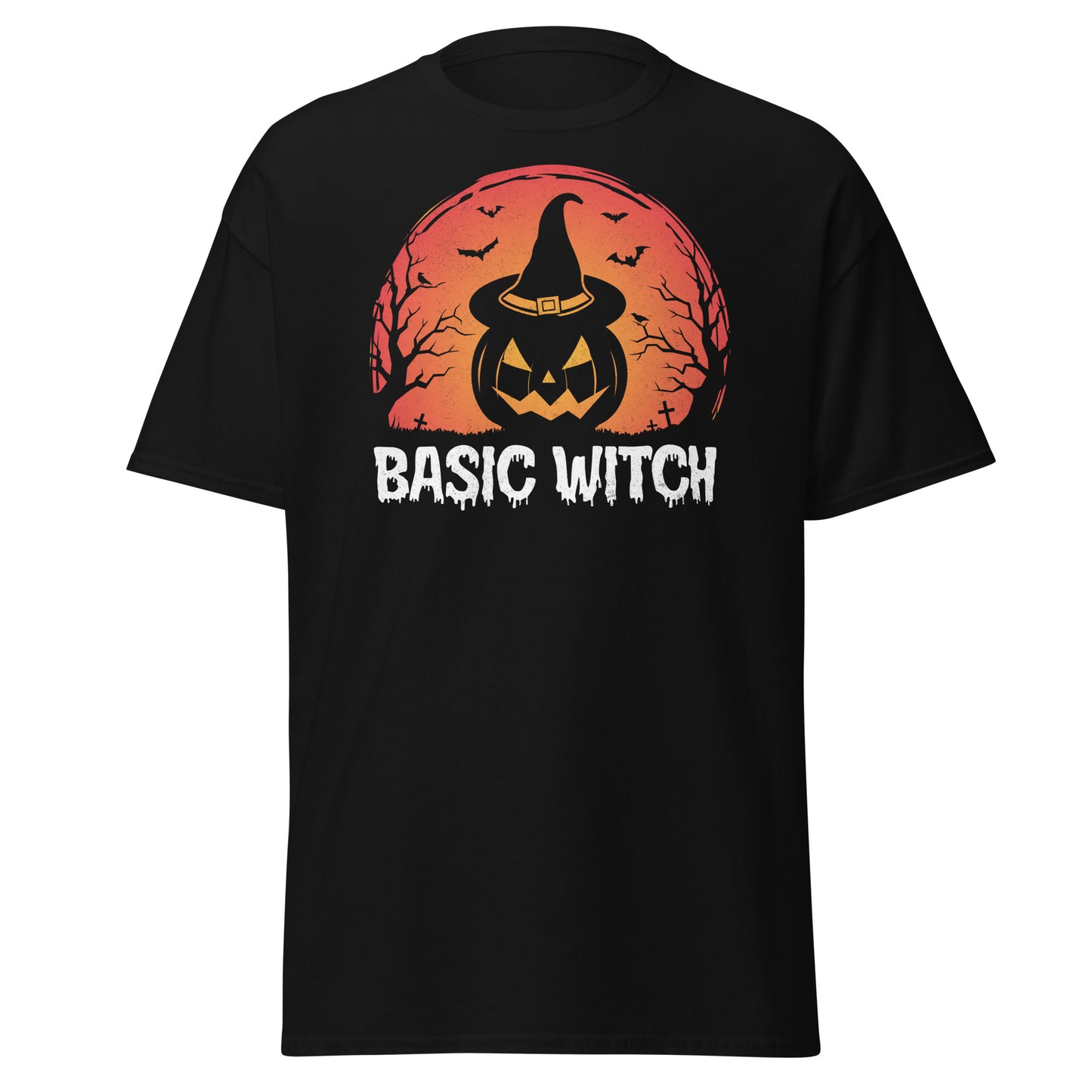 Chic Basic Witch: Halloween Soft Tee for Stylish Spirits