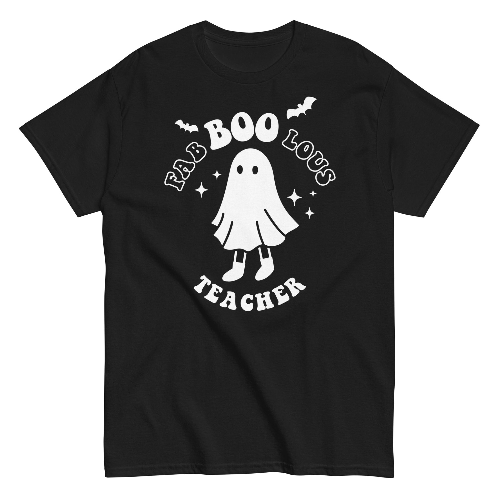 Halloween Vibes with Fab Boo Lous Teacher T-Shirt