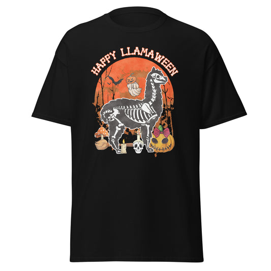 'Happy Llama Skeleton' Soft Style Shirt for Halloween