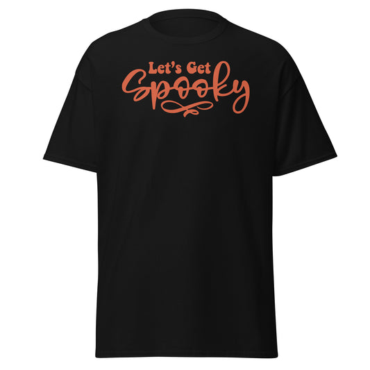 Let's get Spooky, camiseta de algodón pesado de estilo suave con diseño de Halloween