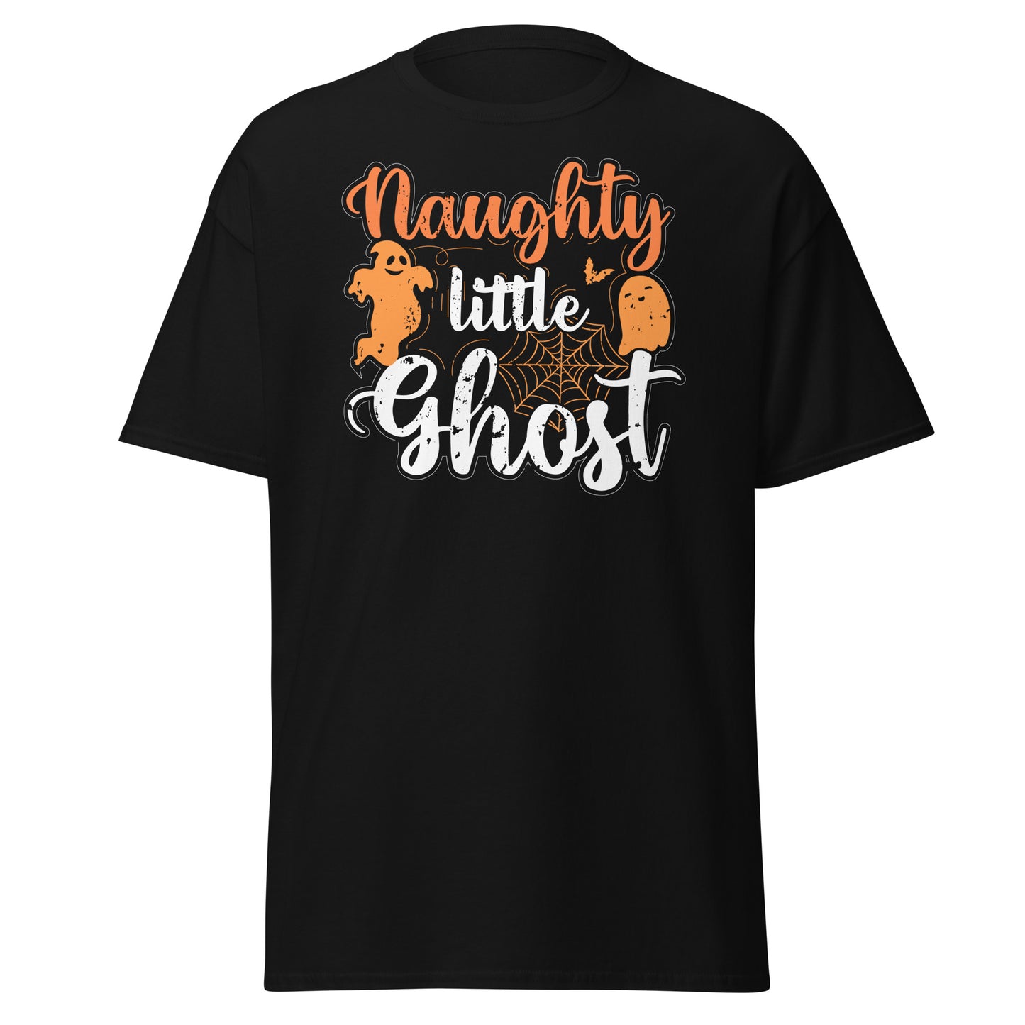 Naughty Little Goast , Halloween Design Soft Style Heavy Cotton T-Shirt