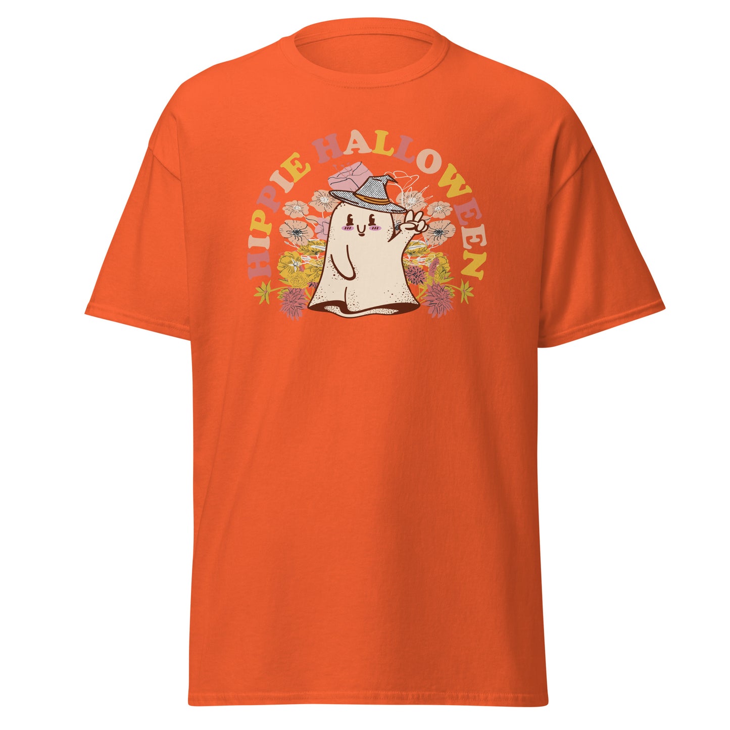 Hippie Halloween Ghost , Halloween T-Shirt