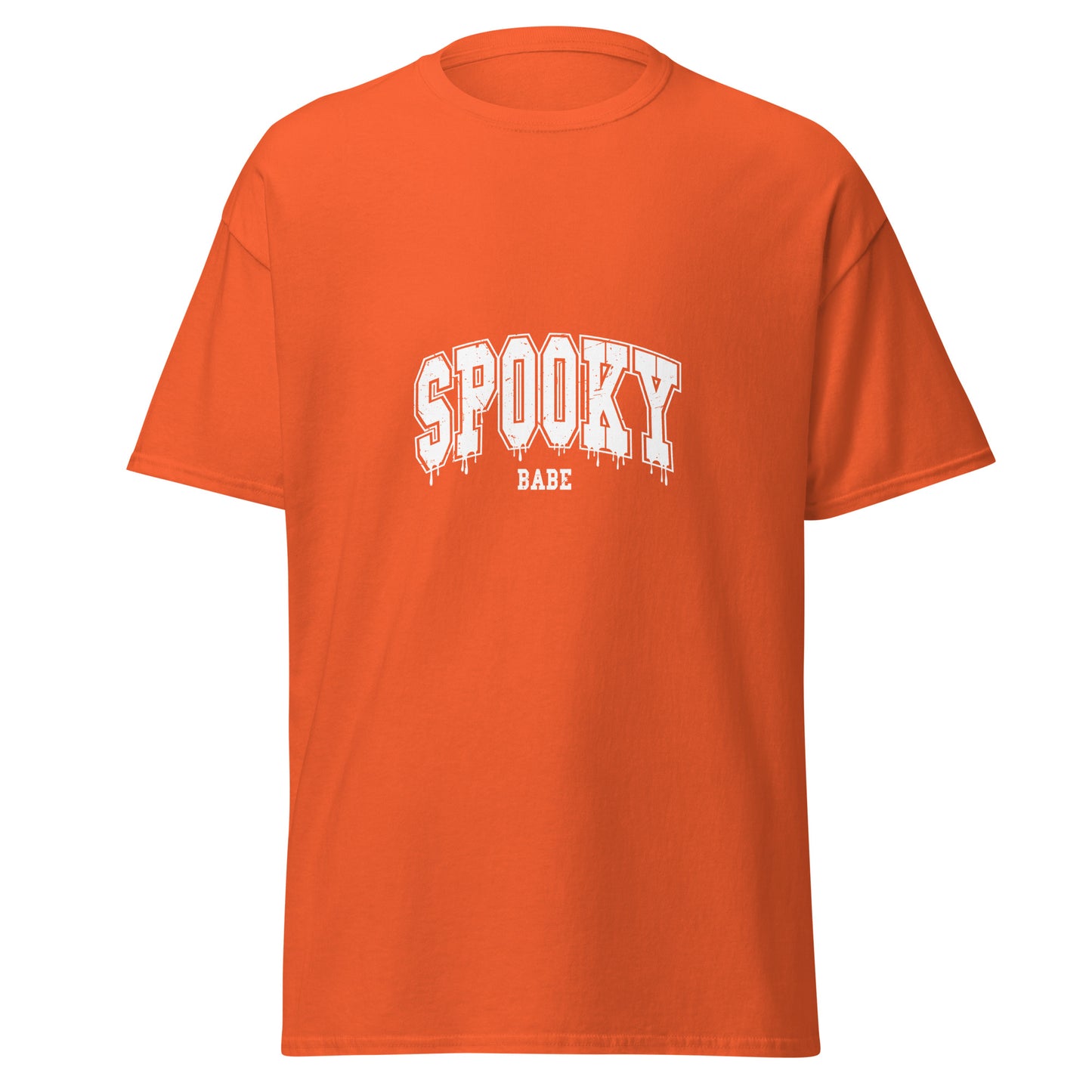 SPOOKY BABE, Halloween-Design, weiches T-Shirt aus schwerer Baumwolle