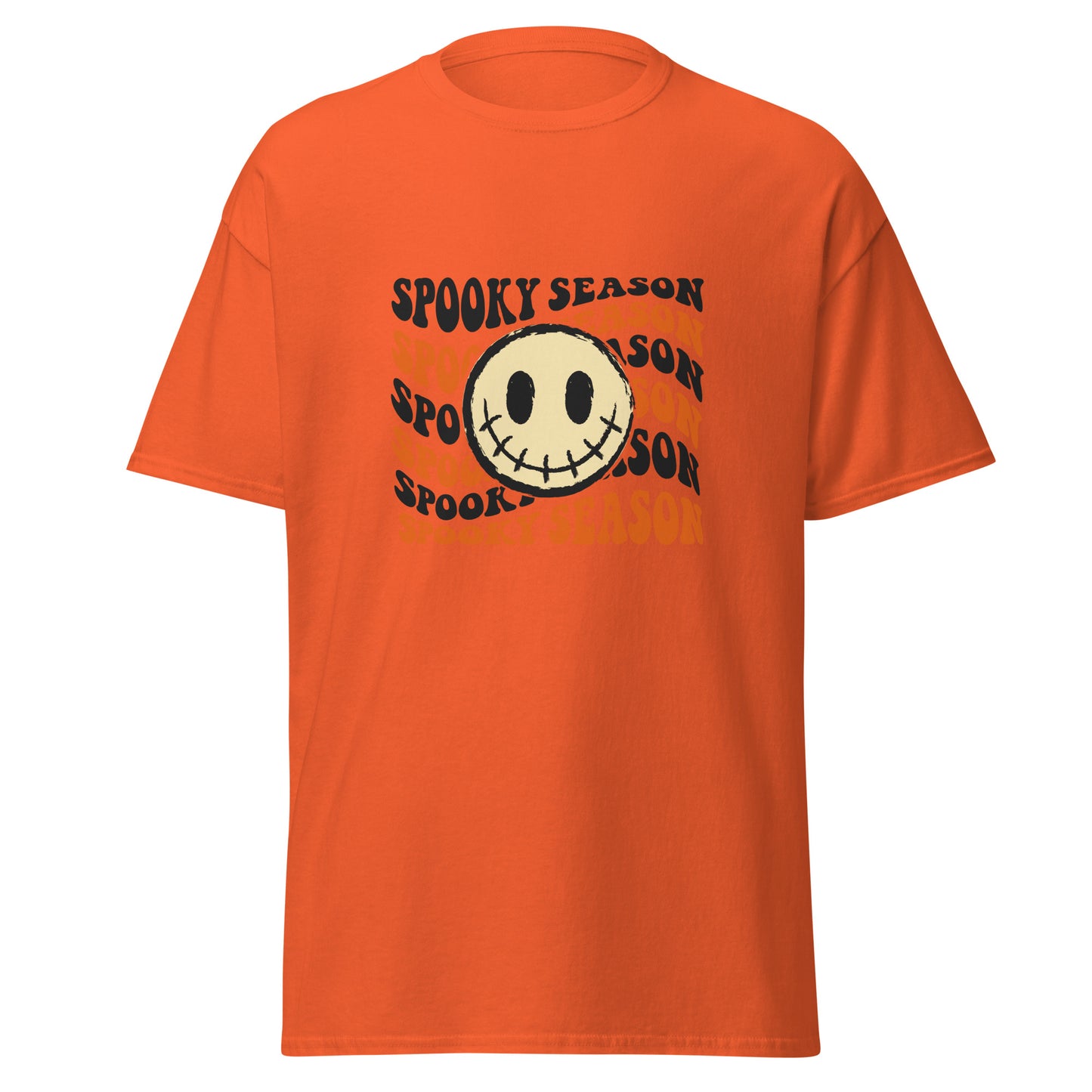 SPOOKY SEASON , Halloween Design Soft Style Heavy Cotton T-Shirt