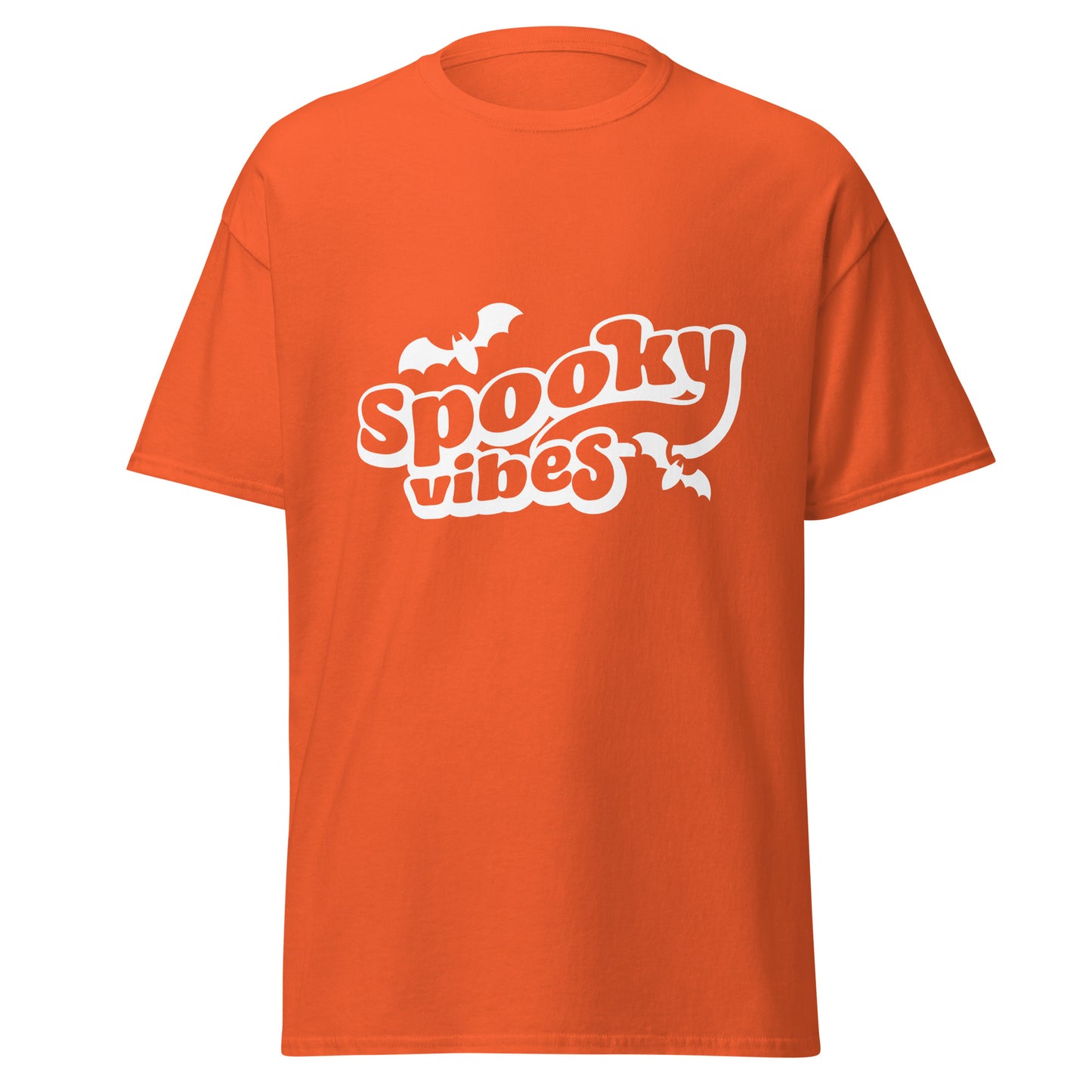 Spooky Vibes , Halloween Design Soft Style Heavy Cotton T-Shirt