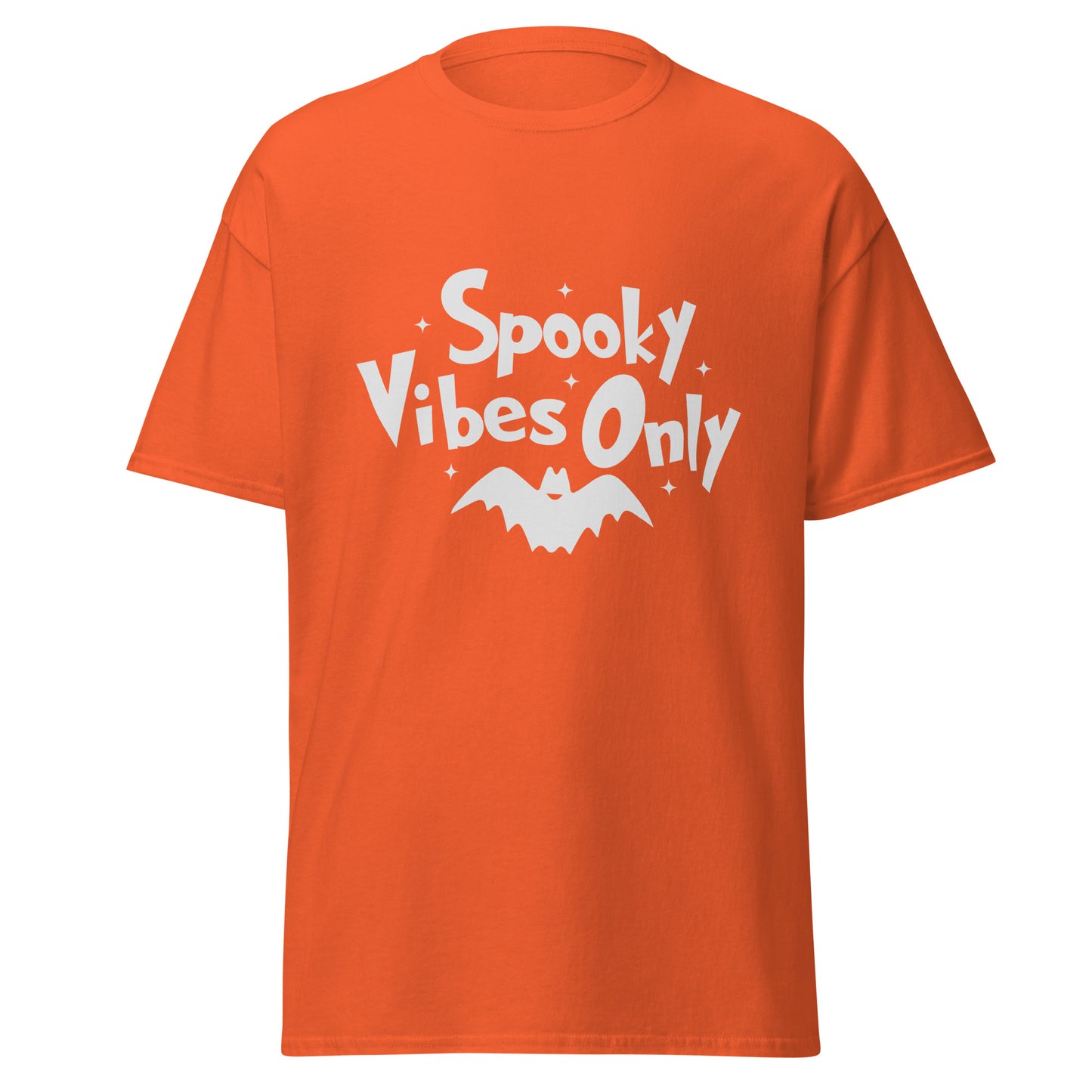 Spooky Vibes Only, Halloween-Design, weiches T-Shirt aus schwerer Baumwolle