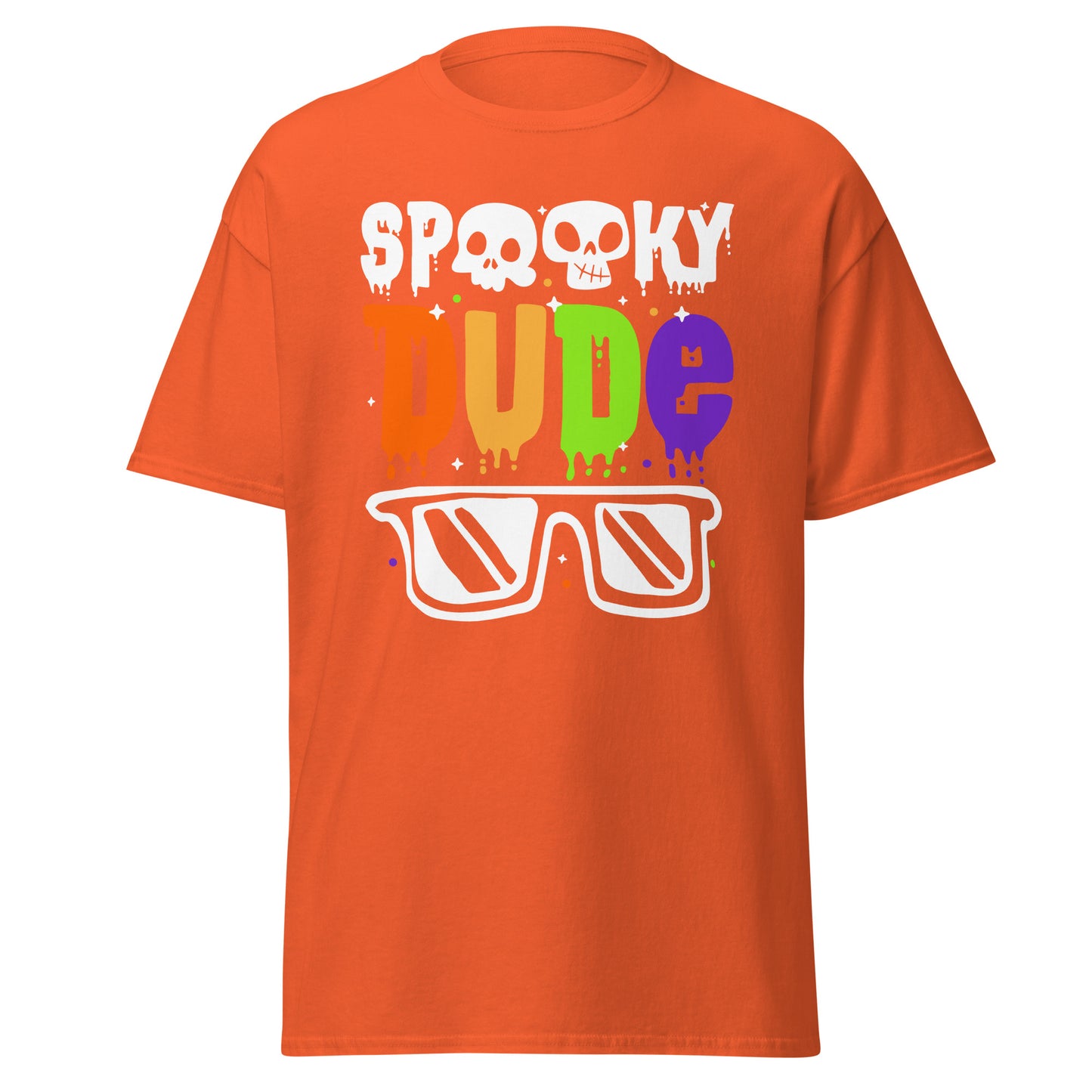 Spooky Dude , Halloween Design Soft Style Heavy Cotton T-Shirt