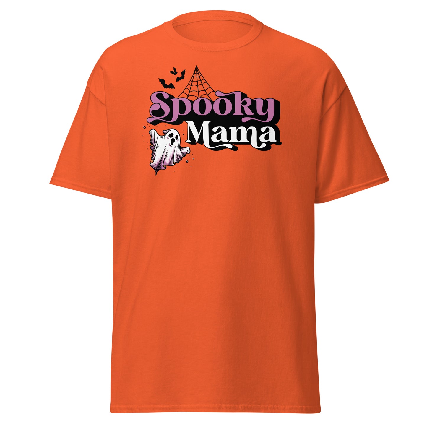 SPOOKY Mama , Halloween Design Soft Style Heavy Cotton T-Shirt