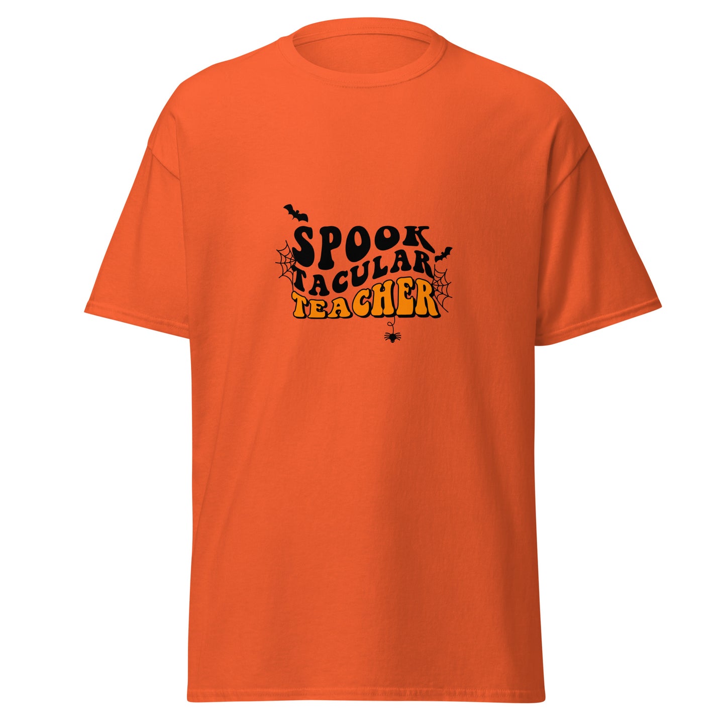 SPOOKYTACULAR TEACHER, Camiseta de algodón pesado de estilo suave con diseño de Halloween