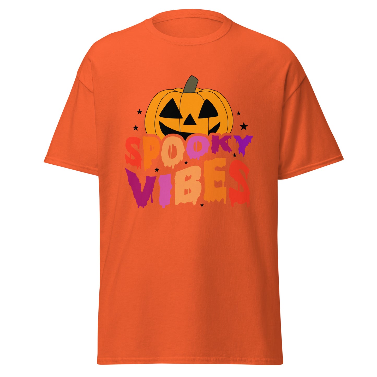 Spooky Vibes, Halloween-Design, weiches T-Shirt aus schwerer Baumwolle