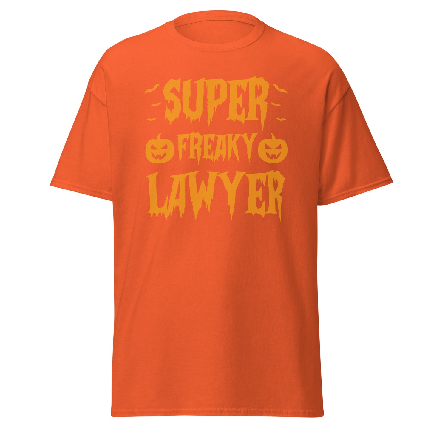 Super Freaky Lawyer, camiseta de algodón pesado de estilo suave con diseño de Halloween