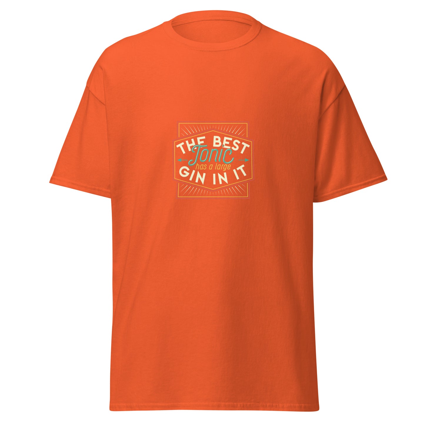 The Best Tonic has a Large Gin in It , Halloween Design Soft Style Heavy Cotton T-Shirt