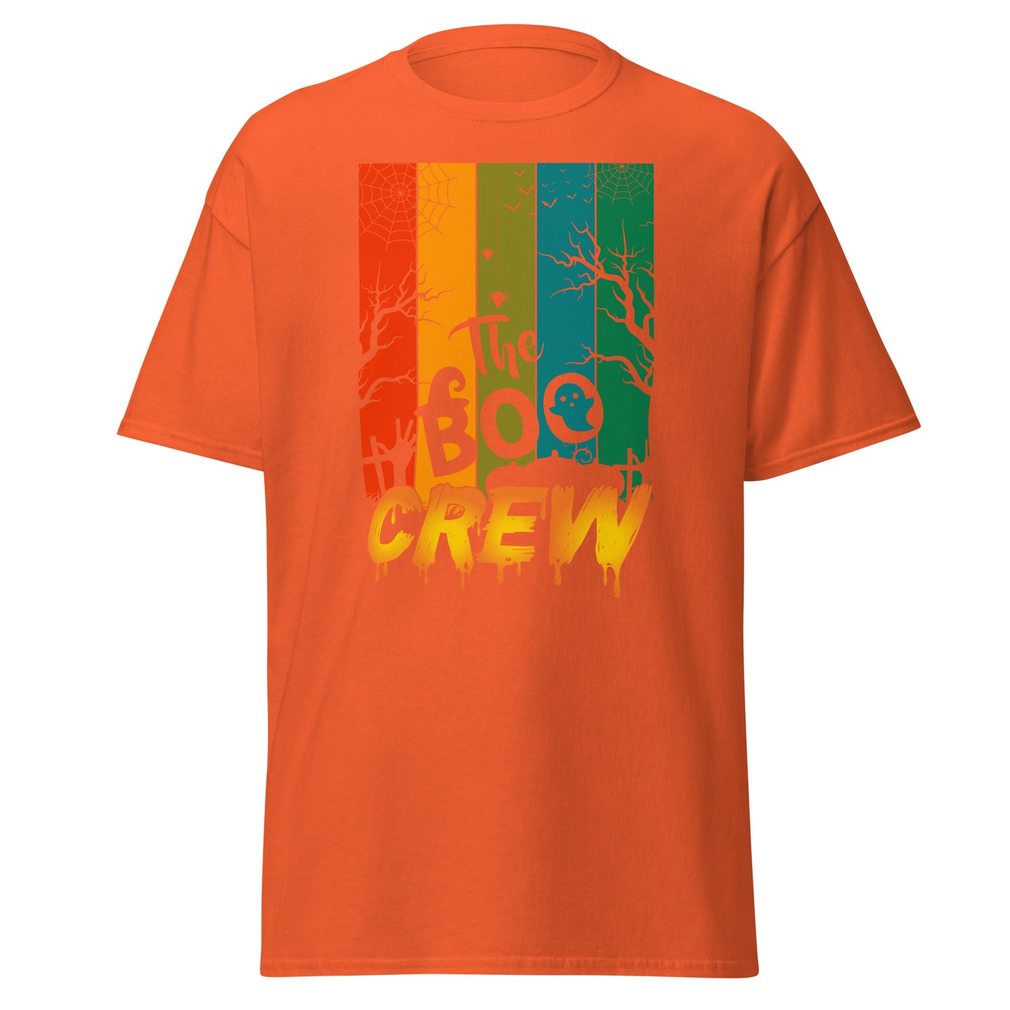 THE BOO CREW, Camiseta de algodón pesado de estilo suave con diseño de Halloween