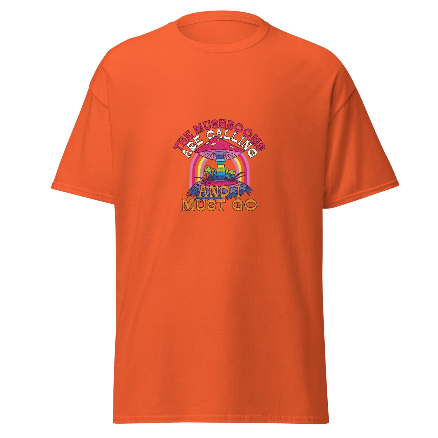 The Mushrooms Are Calling And Must Go , Halloween Design Soft Style Heavy Cotton T-Shirt