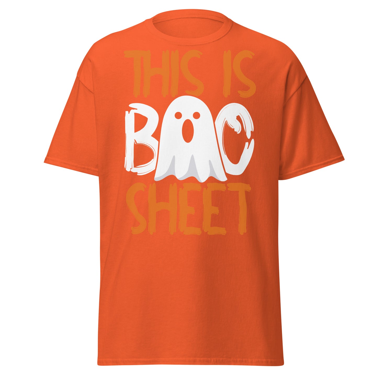 This Is Boo Sheet, Halloween-Design, weiches T-Shirt aus schwerer Baumwolle