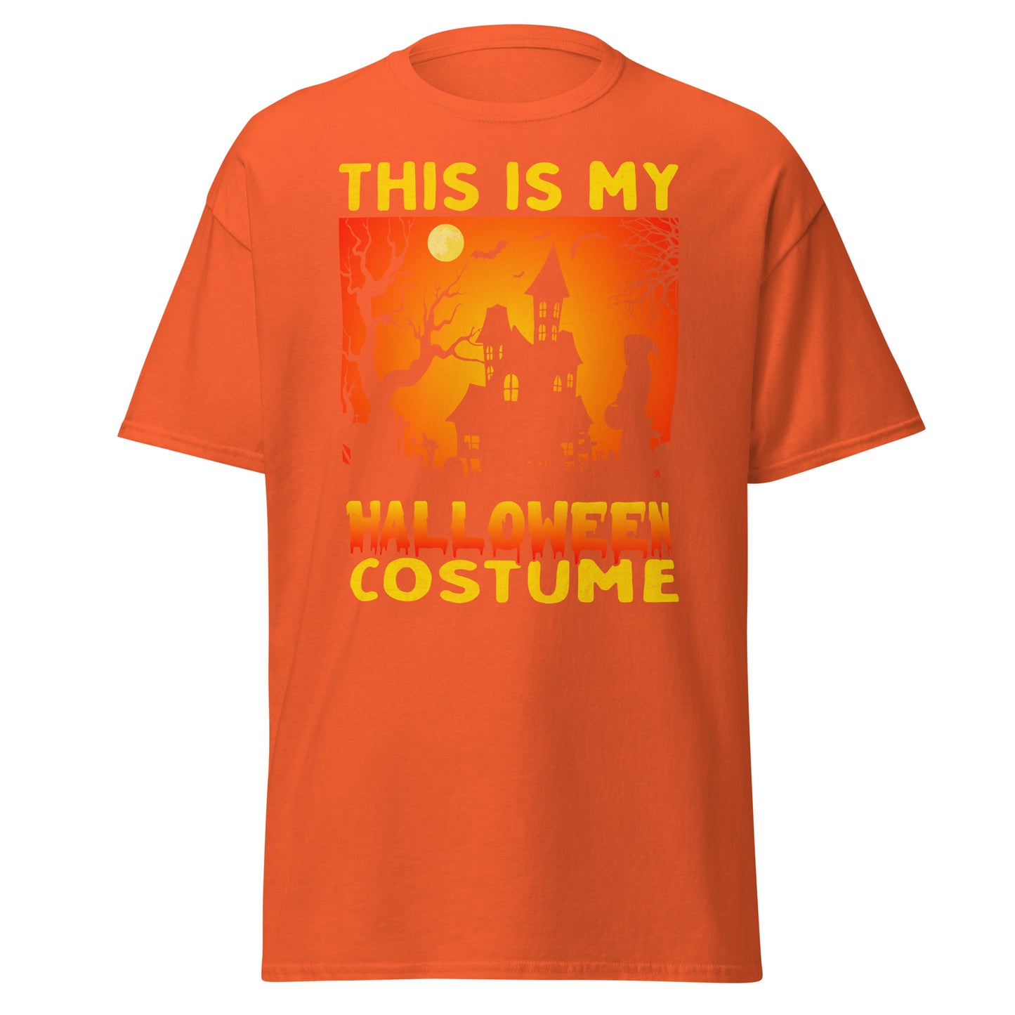 Este es mi disfraz de Halloween, camiseta de algodón pesado de estilo suave con diseño de Halloween