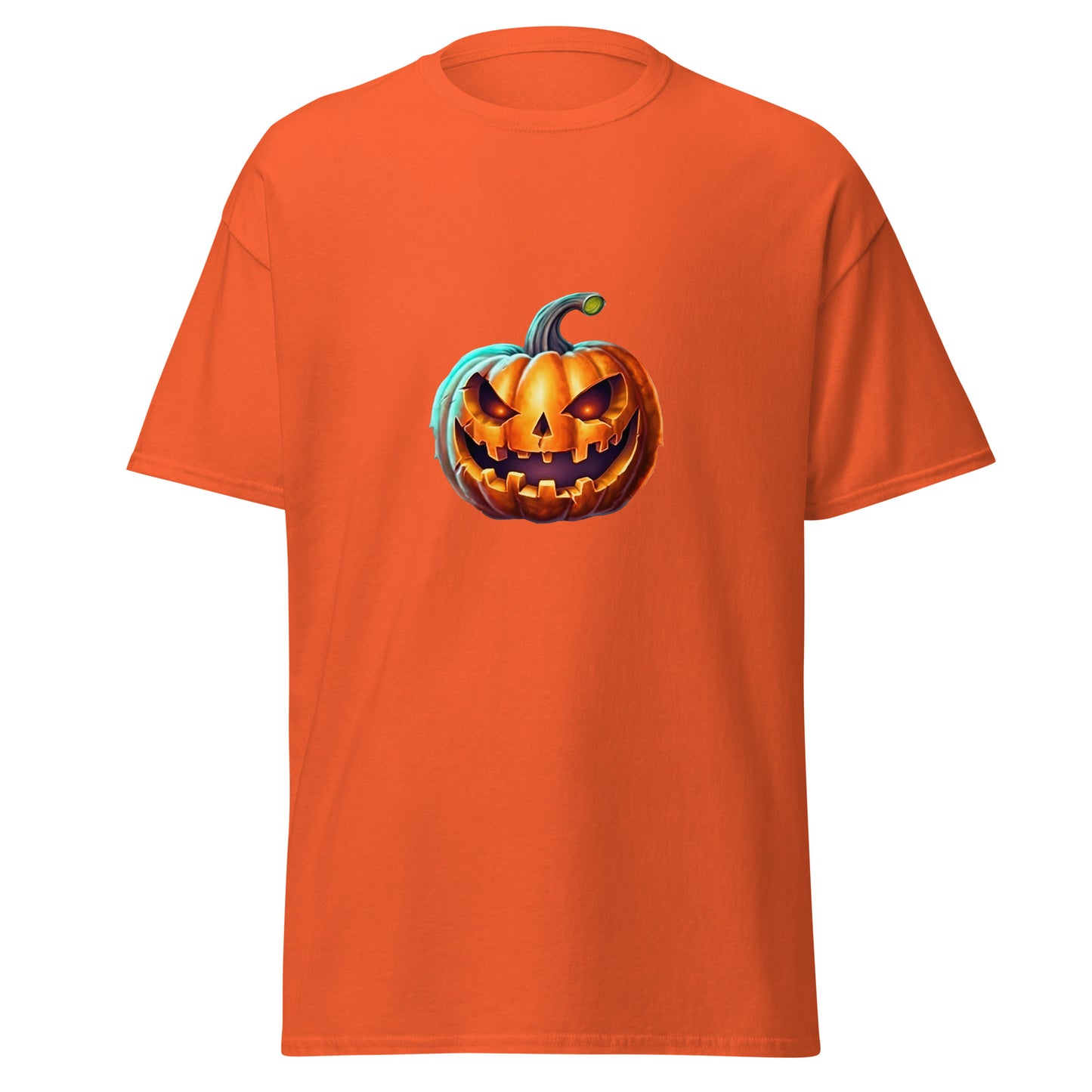 Aquarell-Halloween-Kürbis, Halloween-Design, weiches T-Shirt aus schwerer Baumwolle