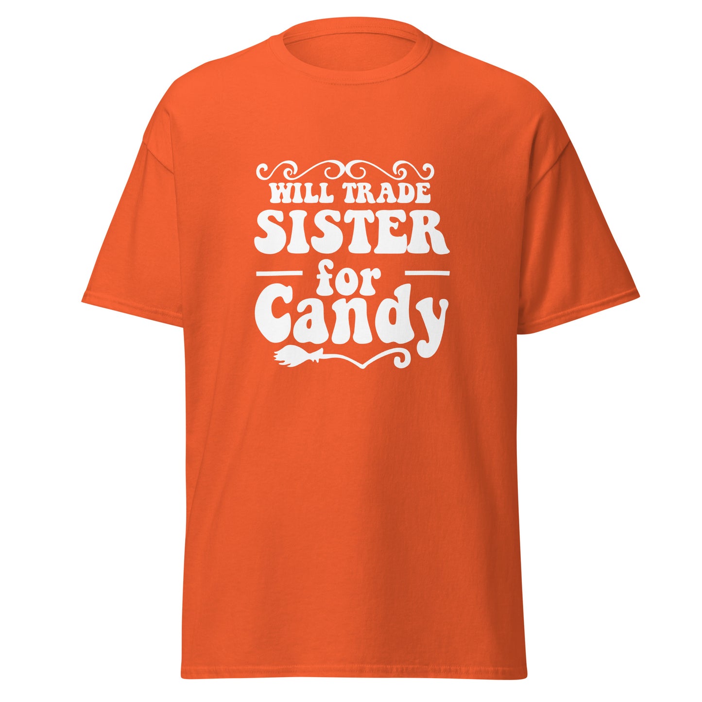 Will Trade Sister For Candy , Halloween Design Soft Style Heavy Cotton T-Shirt