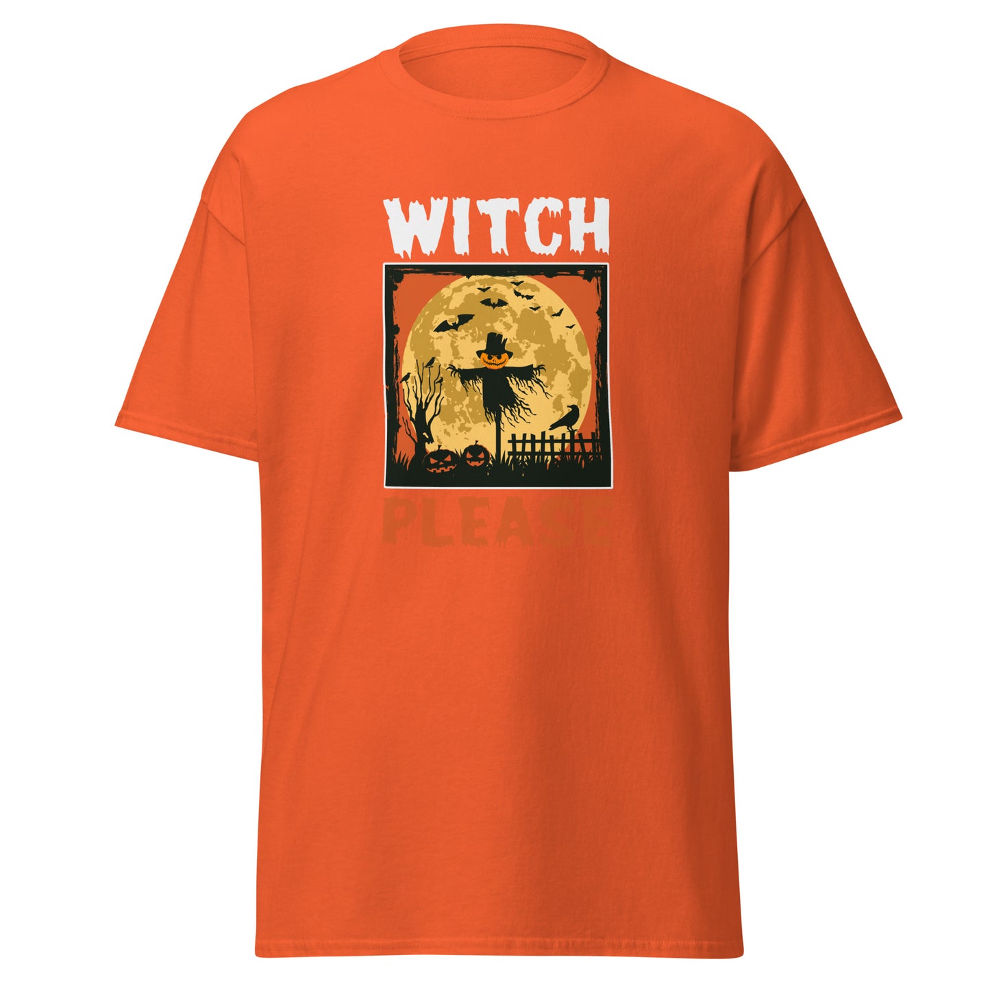 Witch Please , Halloween Design Soft Style Heavy Cotton T-Shirt