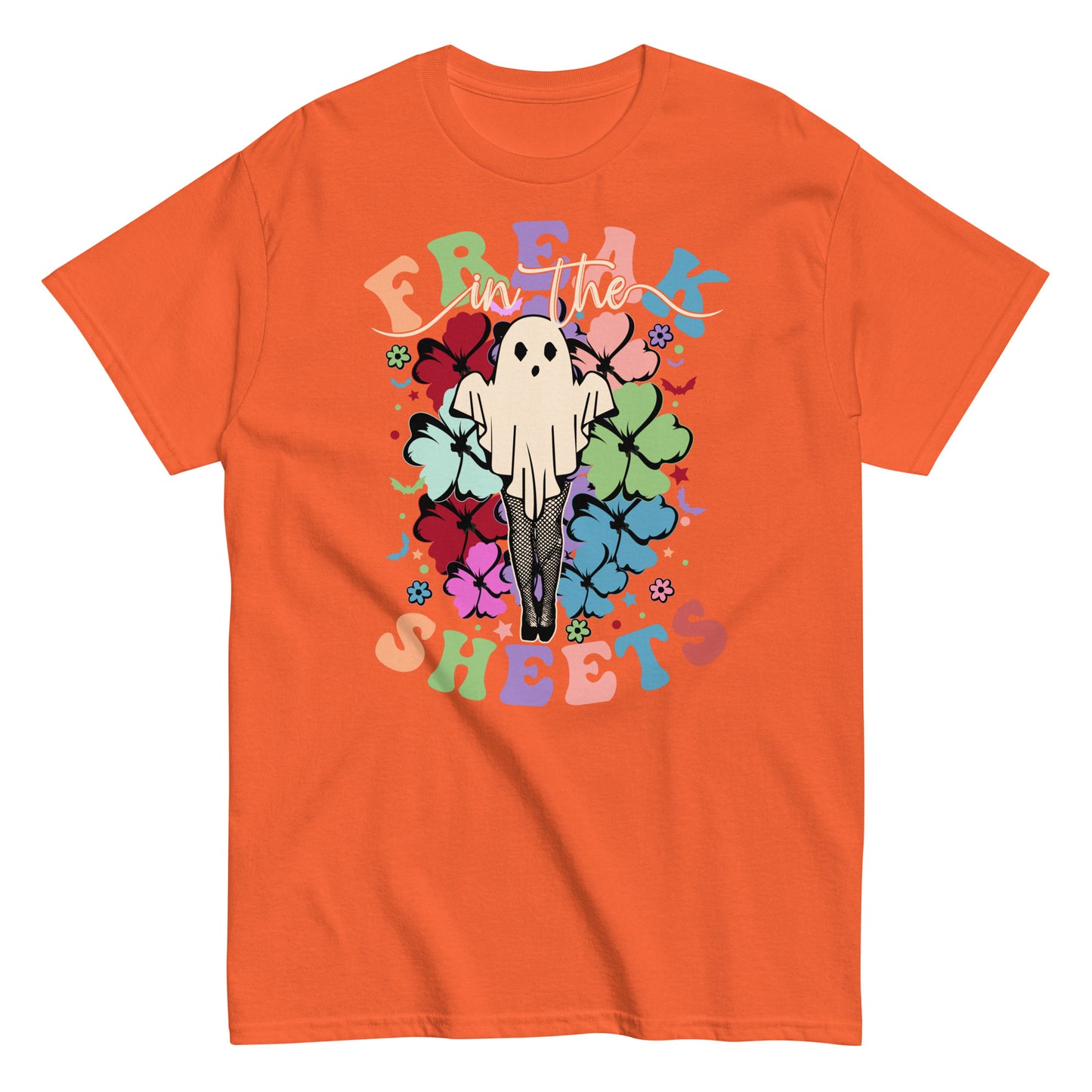 Freak In The Sheets Retro Spooky T-Shirt - Halloween Vibes