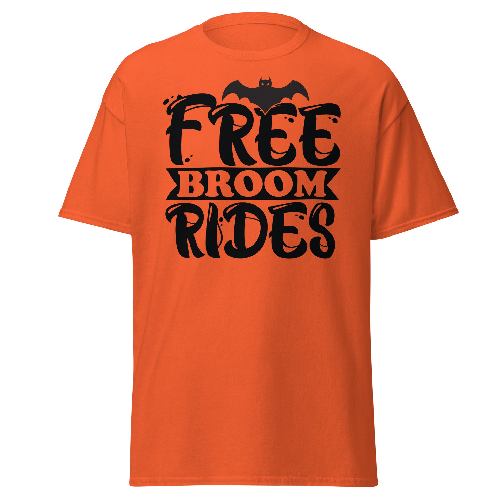 Fly High with Fun. Free Broom Rides T-Shirt - Elevate Your Halloween Spirit