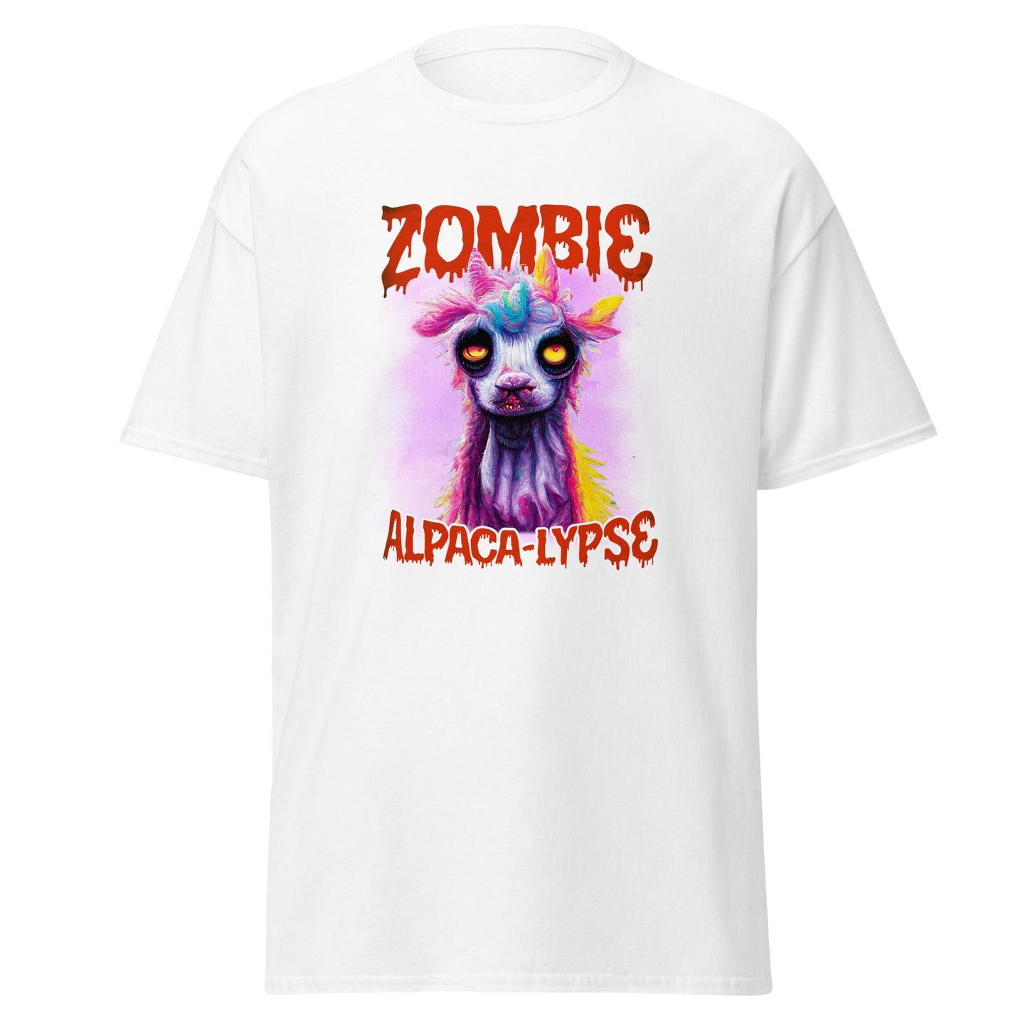 Zombie Alpaca, Halloween Llama , Halloween Soft Style T-Shirt