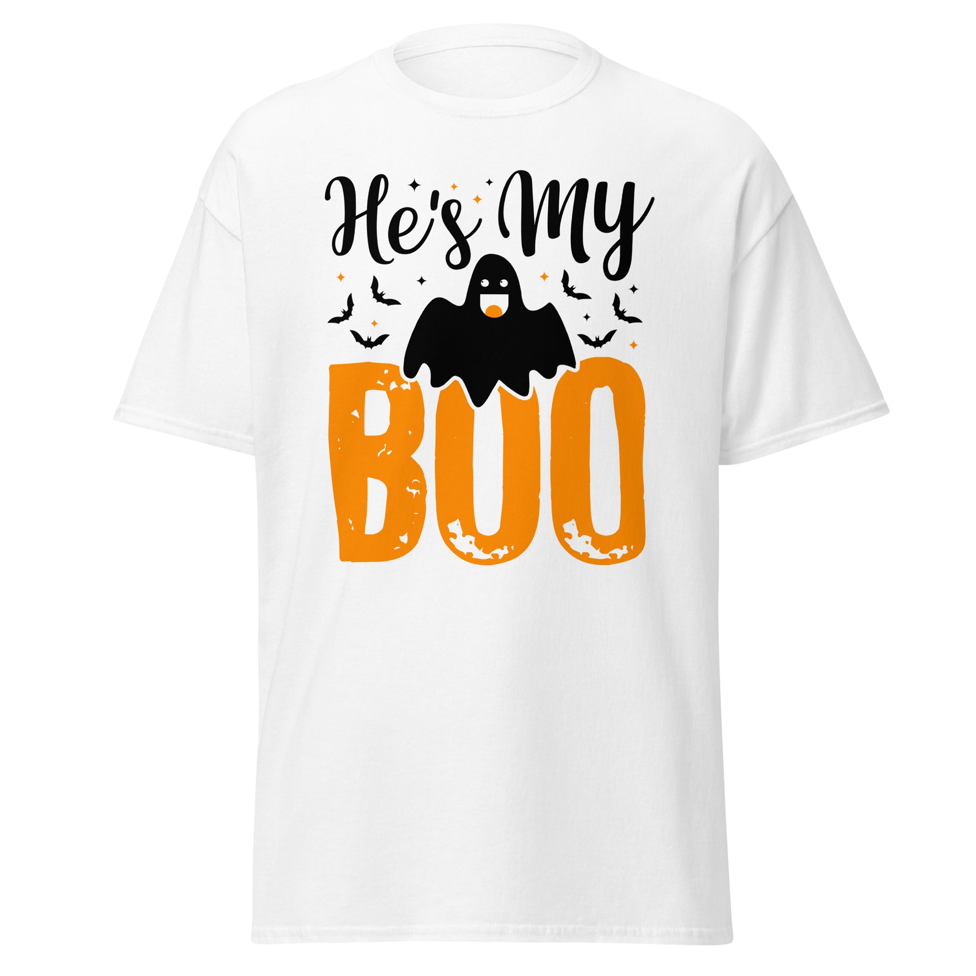 Cute and Funny 'He's My Boo' Halloween Soft Style T-Shirt