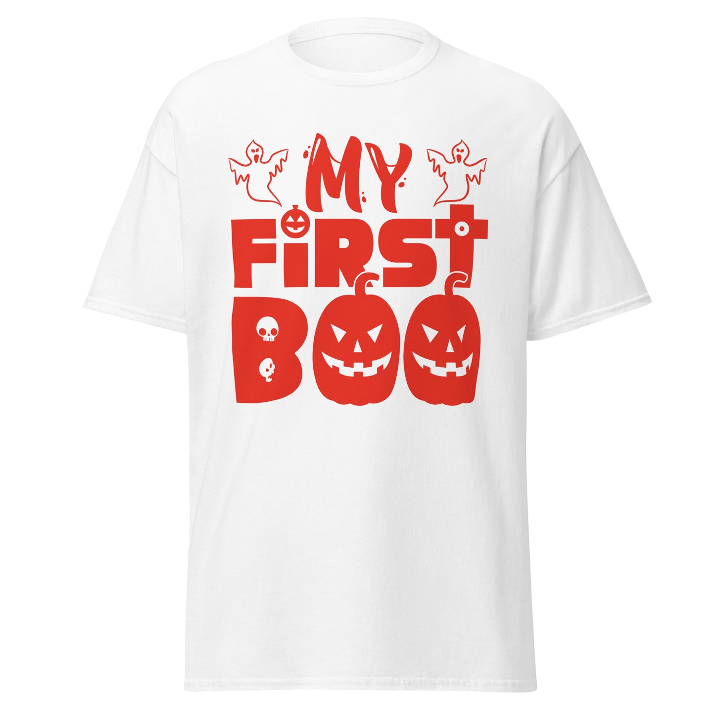 My First Boo, camiseta de algodón pesado de estilo suave con diseño de Halloween