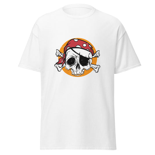 Stellen Sie sich vor, ich wäre ein Pirat, weiches T-Shirt aus schwerer Baumwolle im Halloween-Design