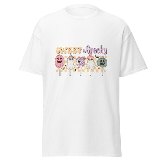 Sweet & Spooky , Halloween Design Soft Style Heavy Cotton T-Shirt