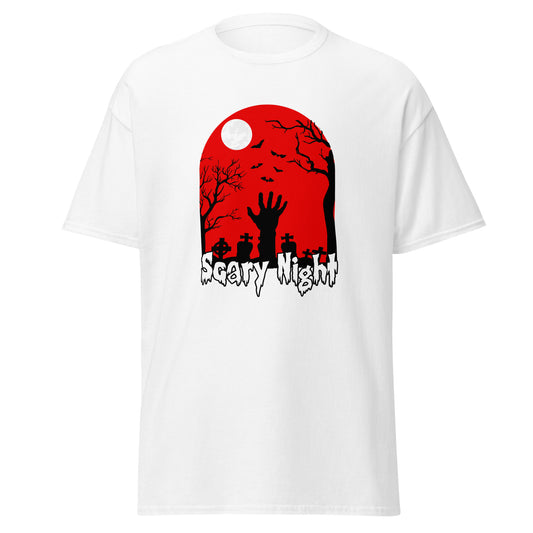 Scary Halloween Night , Halloween Design Soft Style Heavy Cotton T-Shirt