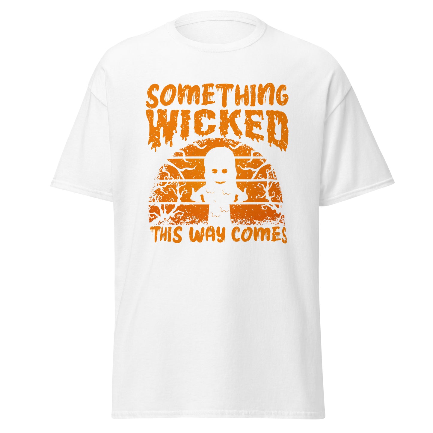 Something Wicked This Way Comes , Halloween Design Soft Style Heavy Cotton T-Shirt