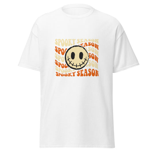 SPOOKY SEASON , Halloween Design Soft Style Heavy Cotton T-Shirt